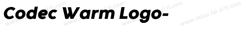 Codec Warm Logo字体转换